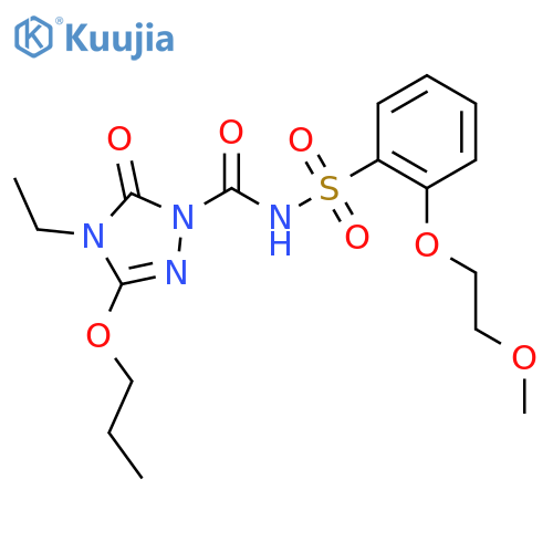 1H-1,2,4-Triazole-1-carboxamide, 4-ethyl-4,5-dihydro-N-[[2-(2-methoxyethoxy)phenyl]sulfonyl]-5-oxo-3-propoxy- structure