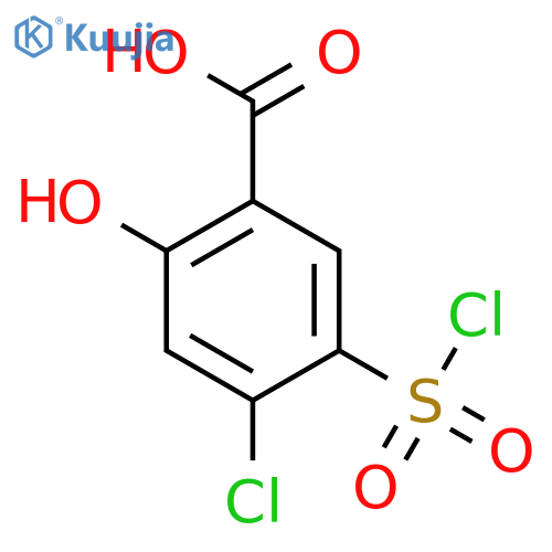 4-Chloro-5-chlorosulfonyl Salicylic Acid structure