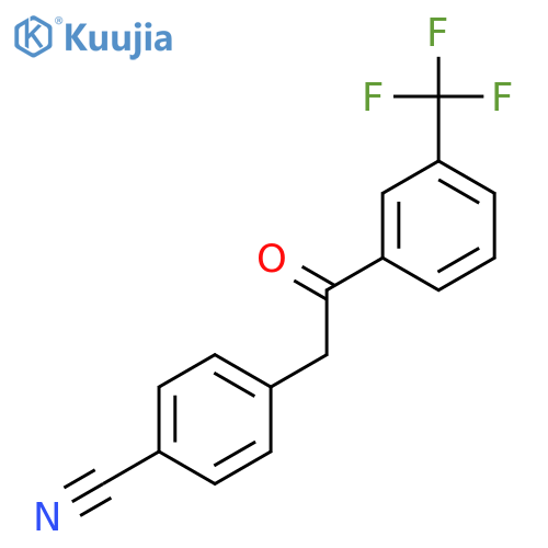 2-(4-Cyanophenyl)-3'-trifluoromethylacetophenone structure