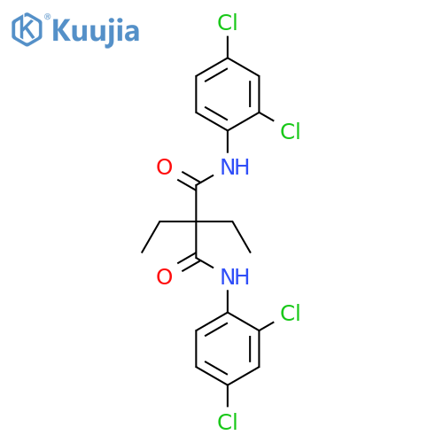 Propanediamide, N,N'-bis(2,4-dichlorophenyl)-2,2-diethyl- structure