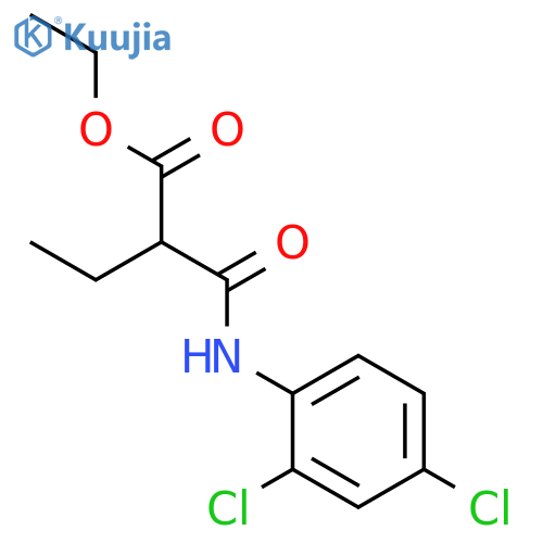 Butanoic acid, 2-[[(2,4-dichlorophenyl)amino]carbonyl]-, ethyl ester structure