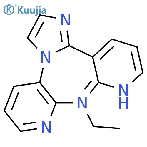 9H-Imidazo[1,2-d]dipyrido[2,3-b:3',2'-f][1,4]diazepine, 9-ethyl- structure