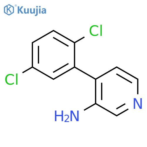 3-Pyridinamine, 4-(2,5-dichlorophenyl)- structure