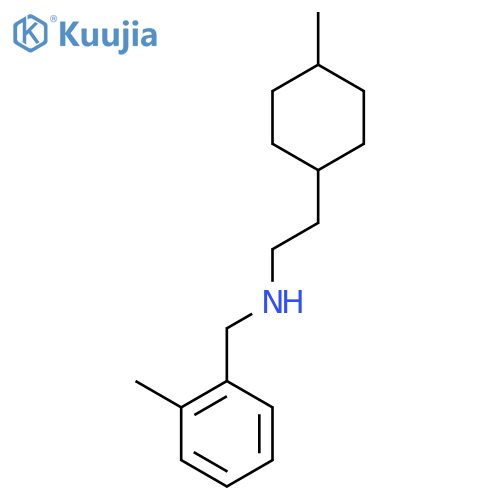 [2-(4-Methylcyclohexyl)ethyl][(2-methylphenyl)methyl]amine structure