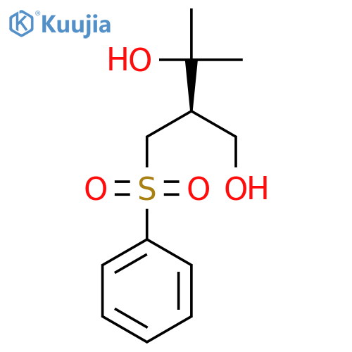 1,3-Butanediol, 3-methyl-2-[(phenylsulfonyl)methyl]-, (R)- structure