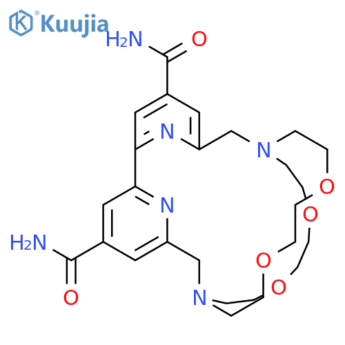 17,20,25,28-Tetraoxa-1,14,31,32-tetraazatetracyclo[12.8.8.13,7.18,12]dotriaconta-3(32),4,6,8(31),9,11-hexaene-5,10-dicarboxamide structure