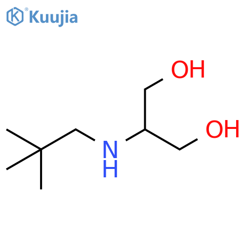 2-(2,2-dimethylpropyl)aminopropane-1,3-diol structure