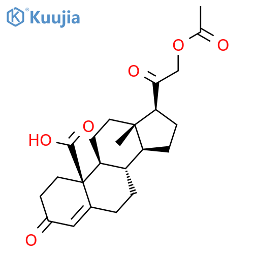 Pregn-4-en-19-oic acid, 21-(acetyloxy)-3,20-dioxo- structure