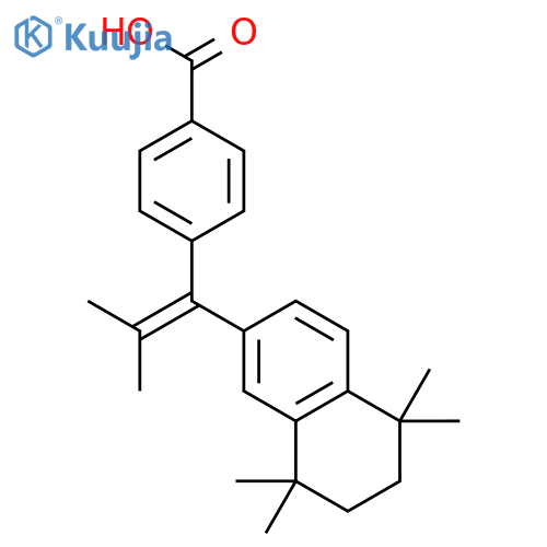 Benzoic acid,4-[2-methyl-1-(5,6,7,8-tetrahydro-5,5,8,8-tetramethyl-2-naphthalenyl)-1-propen-1-yl]- structure