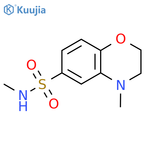N,4-dimethyl-2,3-dihydro-1,4-benzoxazine-6-sulfonamide structure