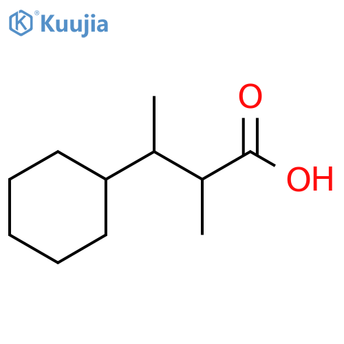 3-cyclohexyl-2-methylbutanoic acid structure