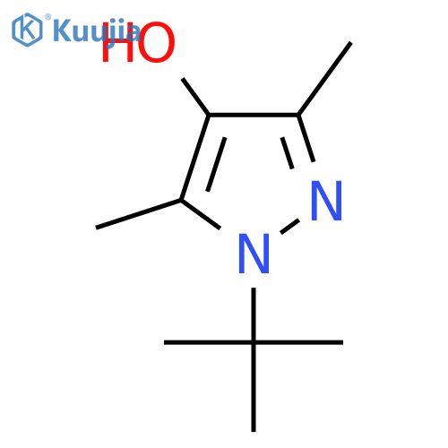 1-tert-Butyl-3,5-dimethyl-1h-pyrazol-4-ol structure