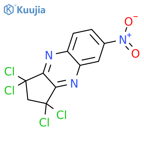 1H-Cyclopenta[b]quinoxaline, 1,1,3,3-tetrachloro-2,3-dihydro-6-nitro- structure