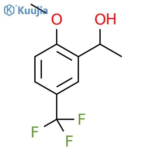 1-(2-Methoxy-5-(trifluoromethyl)phenyl)ethanol structure