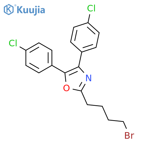 Oxazole, 2-(4-bromobutyl)-4,5-bis(4-chlorophenyl)- structure
