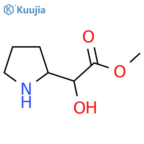 Methyl 2-hydroxy-2-(pyrrolidin-2-yl)acetate structure