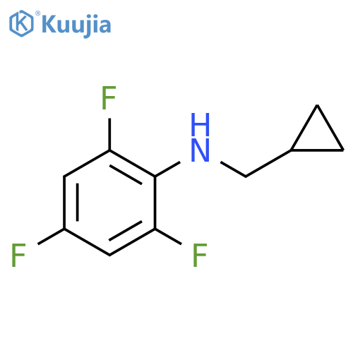 N-(cyclopropylmethyl)-2,4,6-trifluoroaniline structure