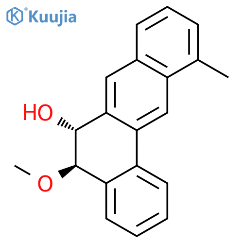 Benz[a]anthracen-6-ol, 5,6-dihydro-5-methoxy-11-methyl-, trans- structure