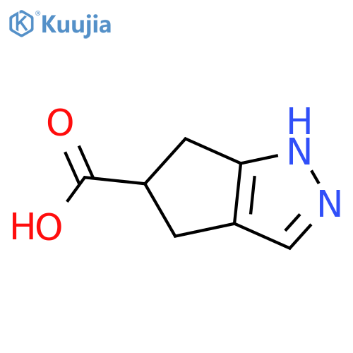 2H,4H,5H,6H-cyclopenta[c]pyrazole-5-carboxylic acid structure