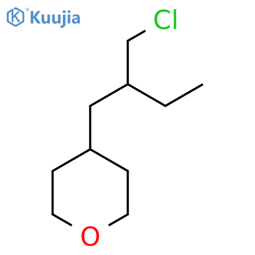 4-[2-(Chloromethyl)butyl]oxane structure