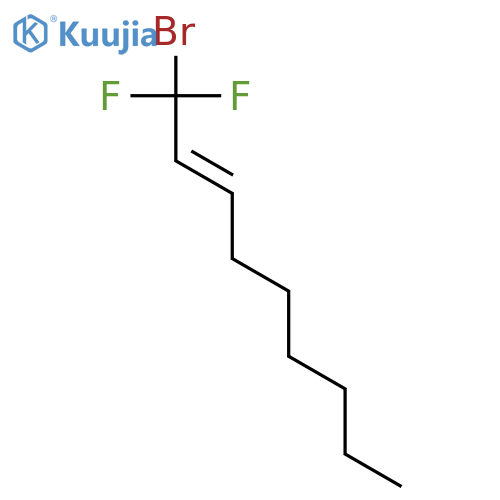 2-Nonene, 1-bromo-1,1-difluoro- structure