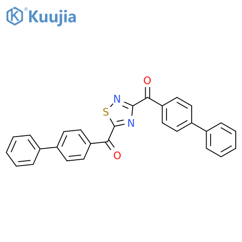 Methanone, 1,2,4-thiadiazole-3,5-diylbis[[1,1'-biphenyl]-4-yl- structure