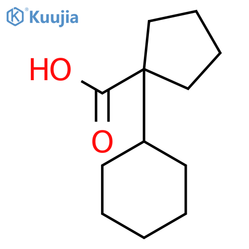 Cyclopentanecarboxylic acid, 1-cyclohexyl- structure