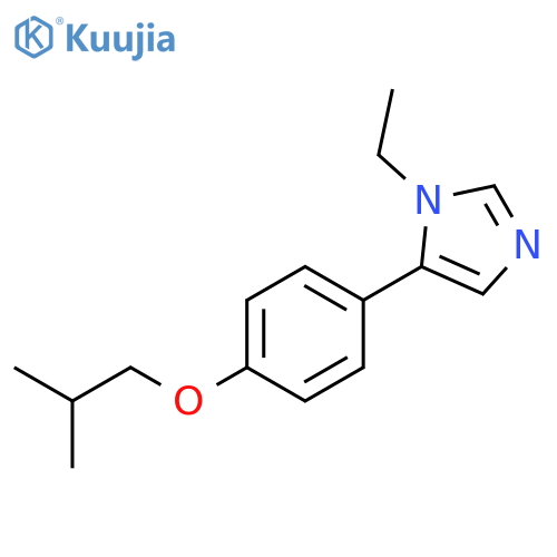 1H-IMIDAZOLE, 1-ETHYL-5-[4-(2-METHYLPROPOXY)PHENYL]- structure