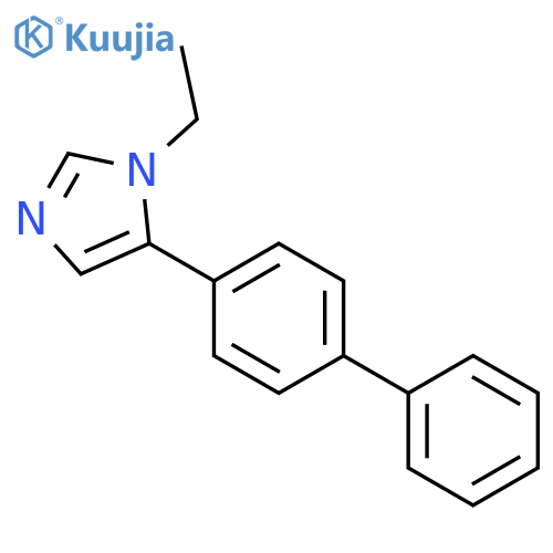 1H-Imidazole, 5-[1,1'-biphenyl]-4-yl-1-ethyl- structure