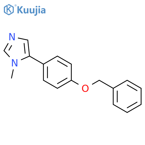 1H-Imidazole, 1-methyl-5-[4-(phenylmethoxy)phenyl]- structure