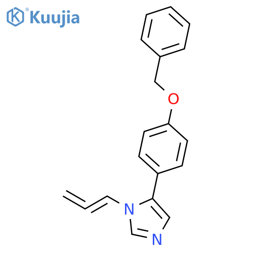 1H-Imidazole, 5-[4-(phenylmethoxy)phenyl]-1-(1,2-propadienyl)- structure