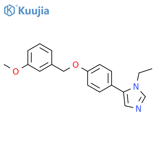 1H-Imidazole, 1-ethyl-5-[4-[(3-methoxyphenyl)methoxy]phenyl]- structure