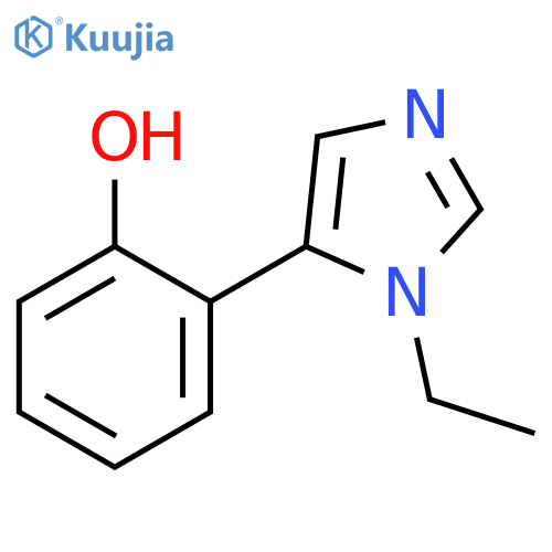 Phenol, 2-(1-ethyl-1H-imidazol-5-yl)- structure