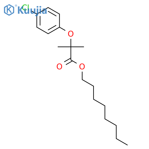 PROPANOIC ACID, 2-(4-CHLOROPHENOXY)-2-METHYL-, OCTYL ESTER structure