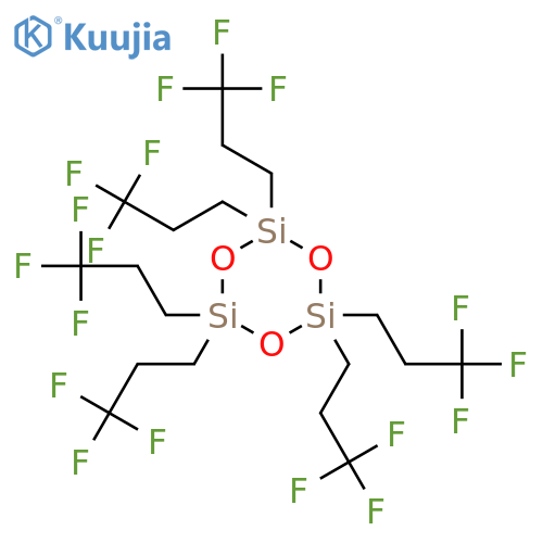Cyclotrisiloxane, hexakis(3,3,3-trifluoropropyl)- structure