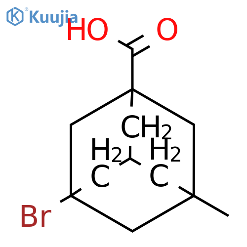 3-Bromo-5-methyladamantane-1-carboxylic acid structure