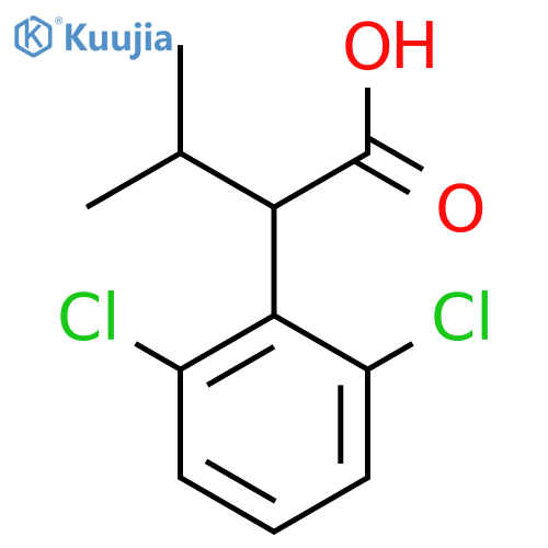 2-(2,6-dichlorophenyl)-3-methylbutanoic acid structure