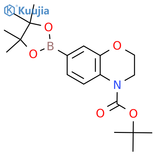 tert-Butyl 7-(4,4,5,5-tetramethyl-1,3,2-dioxaborolan-2-yl)-2H-benzo[b][1,4]oxazine-4(3H)-carboxylate structure