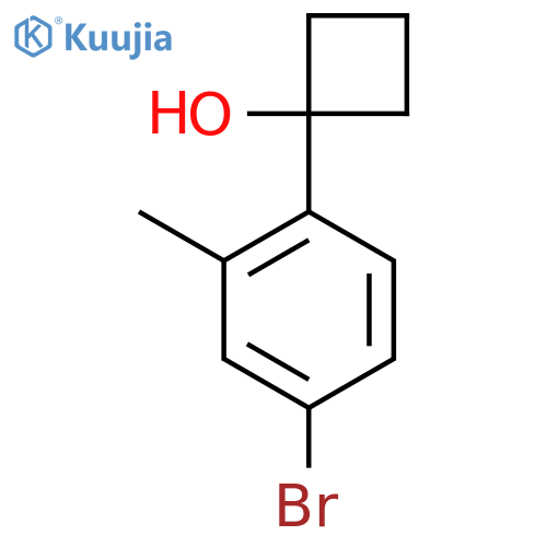 1-(4-Bromo-2-methylphenyl)cyclobutanol structure