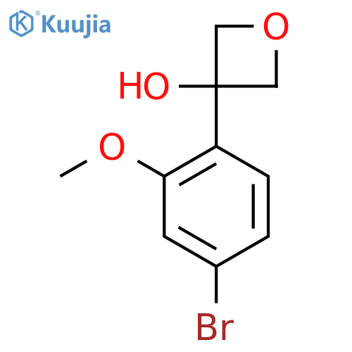 3-(4-Bromo-2-methoxyphenyl)oxetan-3-ol structure