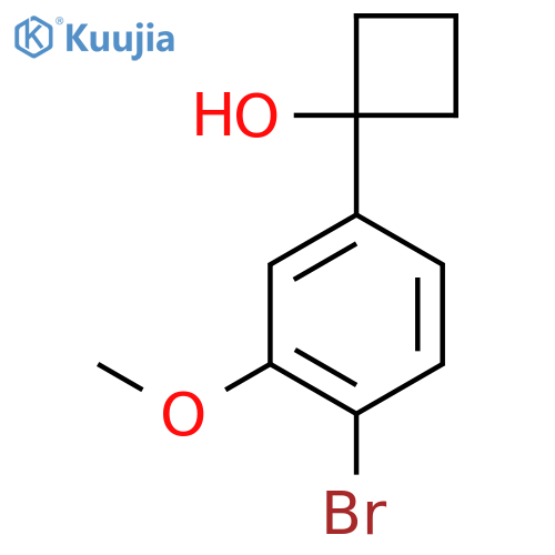 1-(4-Bromo-3-methoxy-phenyl)cyclobutanol structure