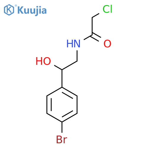 N-(2-(4-Bromophenyl)-2-hydroxyethyl)-2-chloroacetamide structure