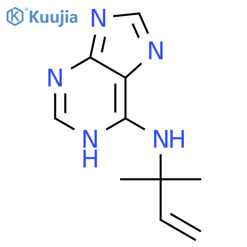 1H-Purin-6-amine, N-(1,1-dimethyl-2-propenyl)- structure