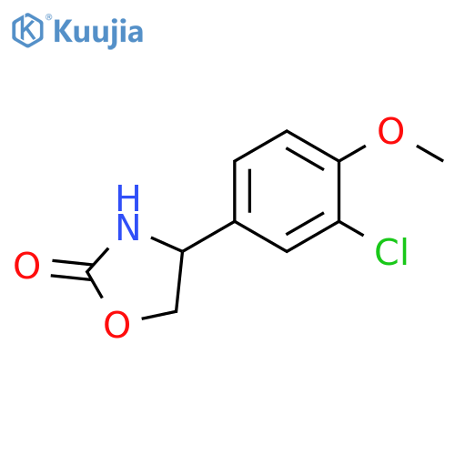 4-(3-chloro-4-methoxyphenyl)-1,3-oxazolidin-2-one structure