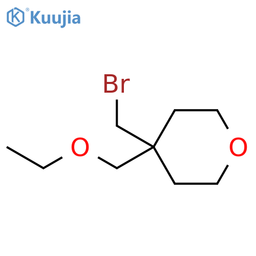 2H-Pyran, 4-(bromomethyl)-4-(ethoxymethyl)tetrahydro- structure