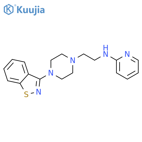 1-Piperazineethanamine, 4-(1,2-benzisothiazol-3-yl)-N-2-pyridinyl- structure