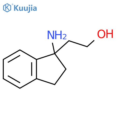 2-(1-amino-2,3-dihydro-1H-inden-1-yl)ethan-1-ol structure