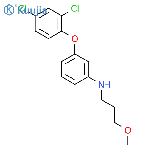 Benzenamine, 3-(2,4-dichlorophenoxy)-N-(3-methoxypropyl)- structure