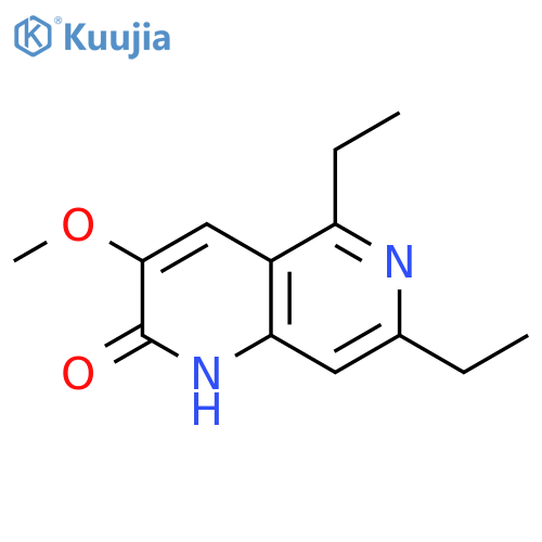 1,6-Naphthyridin-2(1H)-one, 5,7-diethyl-3-methoxy- structure