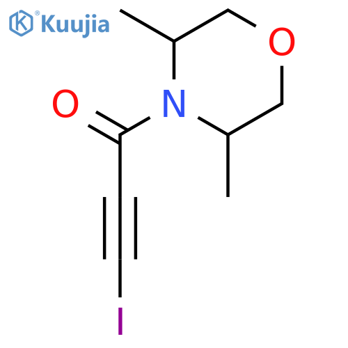 Morpholine, 4-(3-iodo-1-oxo-2-propynyl)-3,5-dimethyl- structure